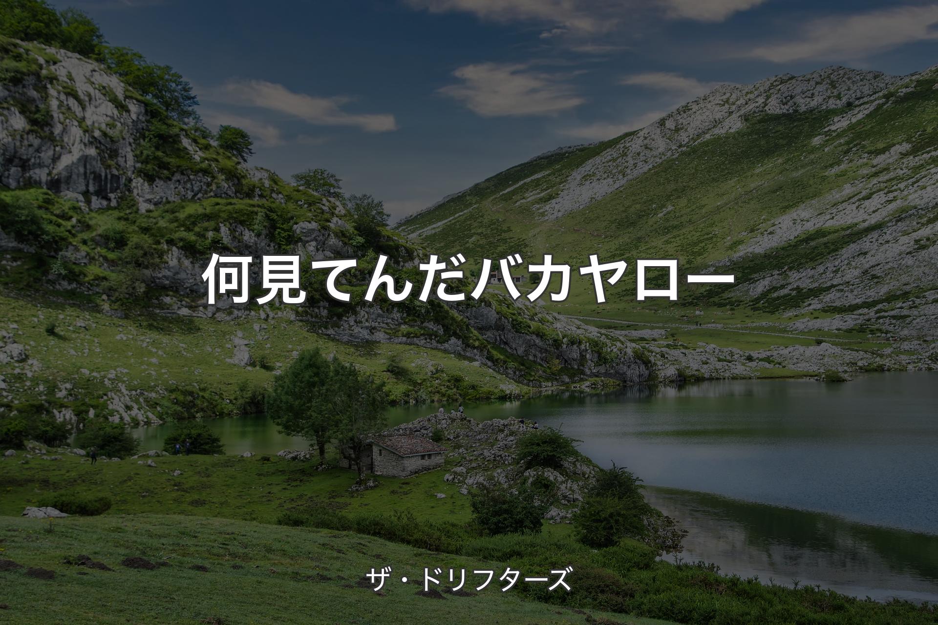 【背景1】何見てんだバカヤロー - ザ・ドリフターズ