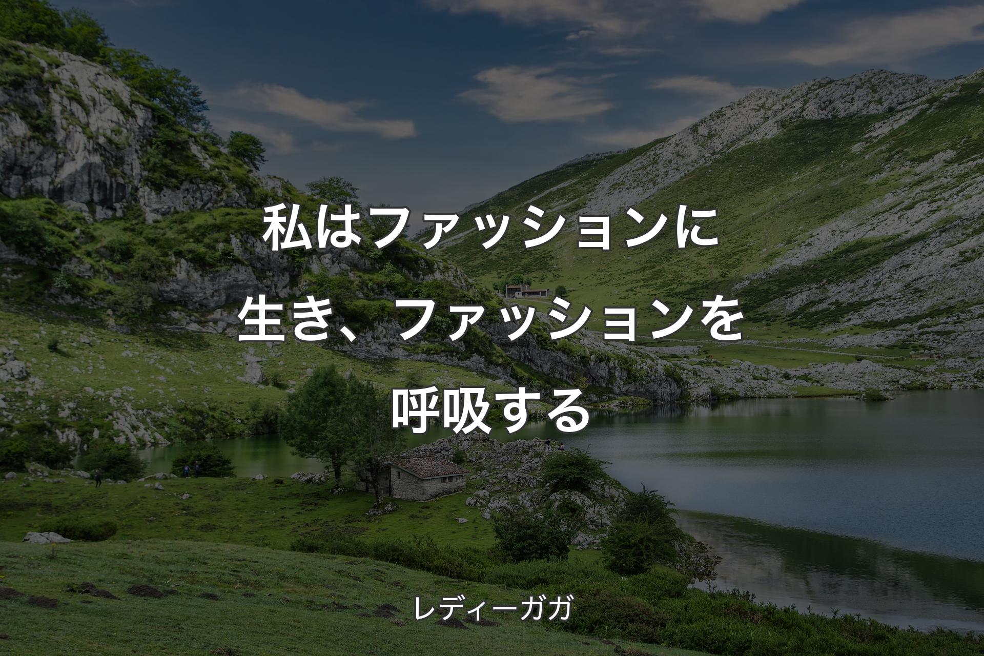 【背景1】私はファッションに生き、ファッションを呼吸する - レディーガガ