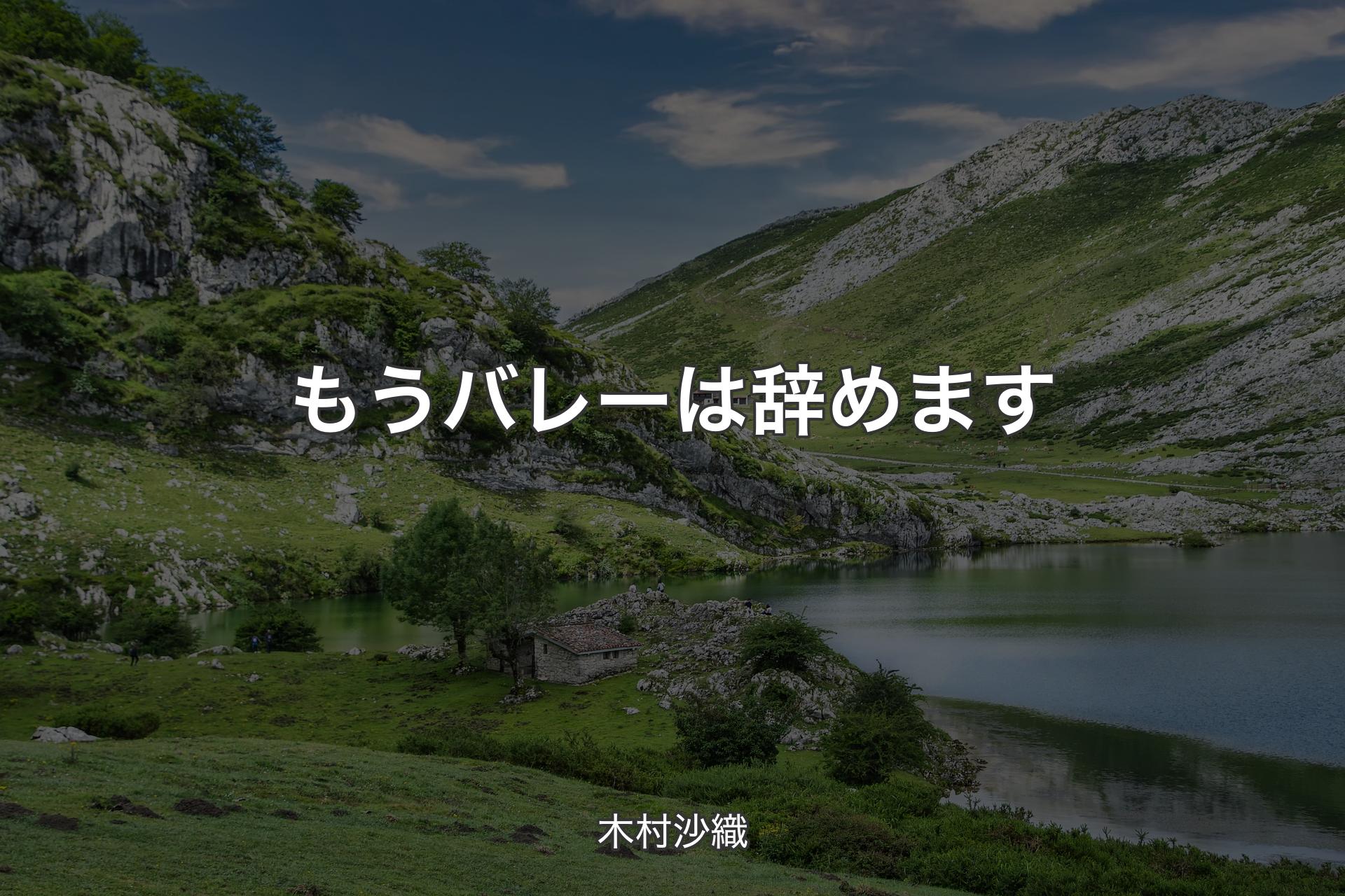 【背景1】もうバレーは辞めます - 木村沙織