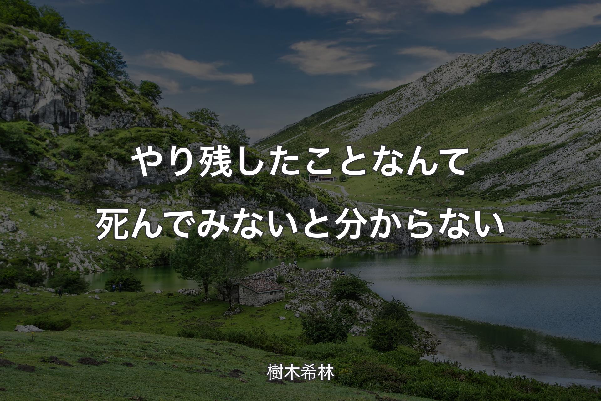 【背景1】やり残したことなんて死んでみないと分からない - 樹木希林