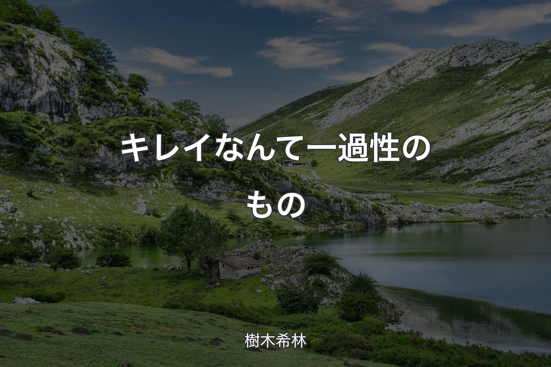 【背景1】キレイなんて一過性のもの - 樹木希林