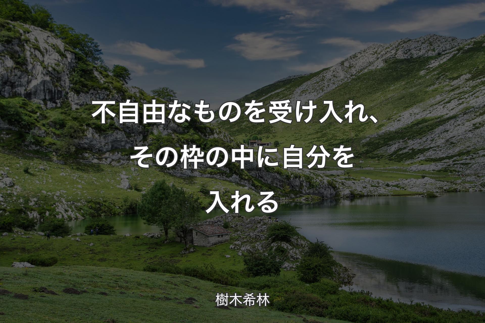 【背景1】不自由なものを受け入れ、その枠の中に自分を入れる - 樹木希林