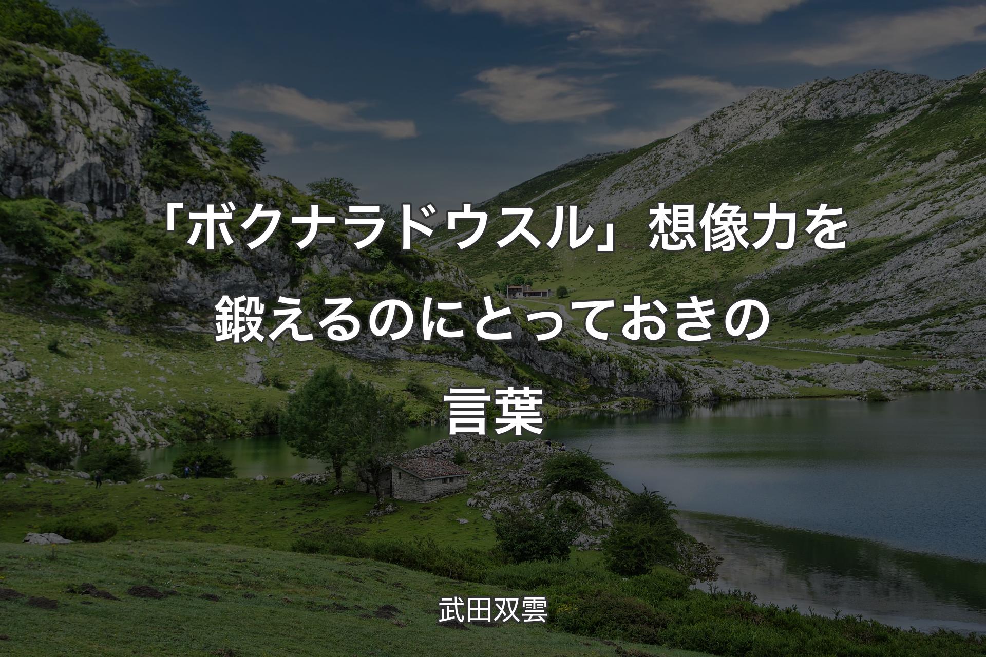 【背景1】「ボクナラドウスル」想像力を鍛えるのにとっておきの言葉 - 武田双雲