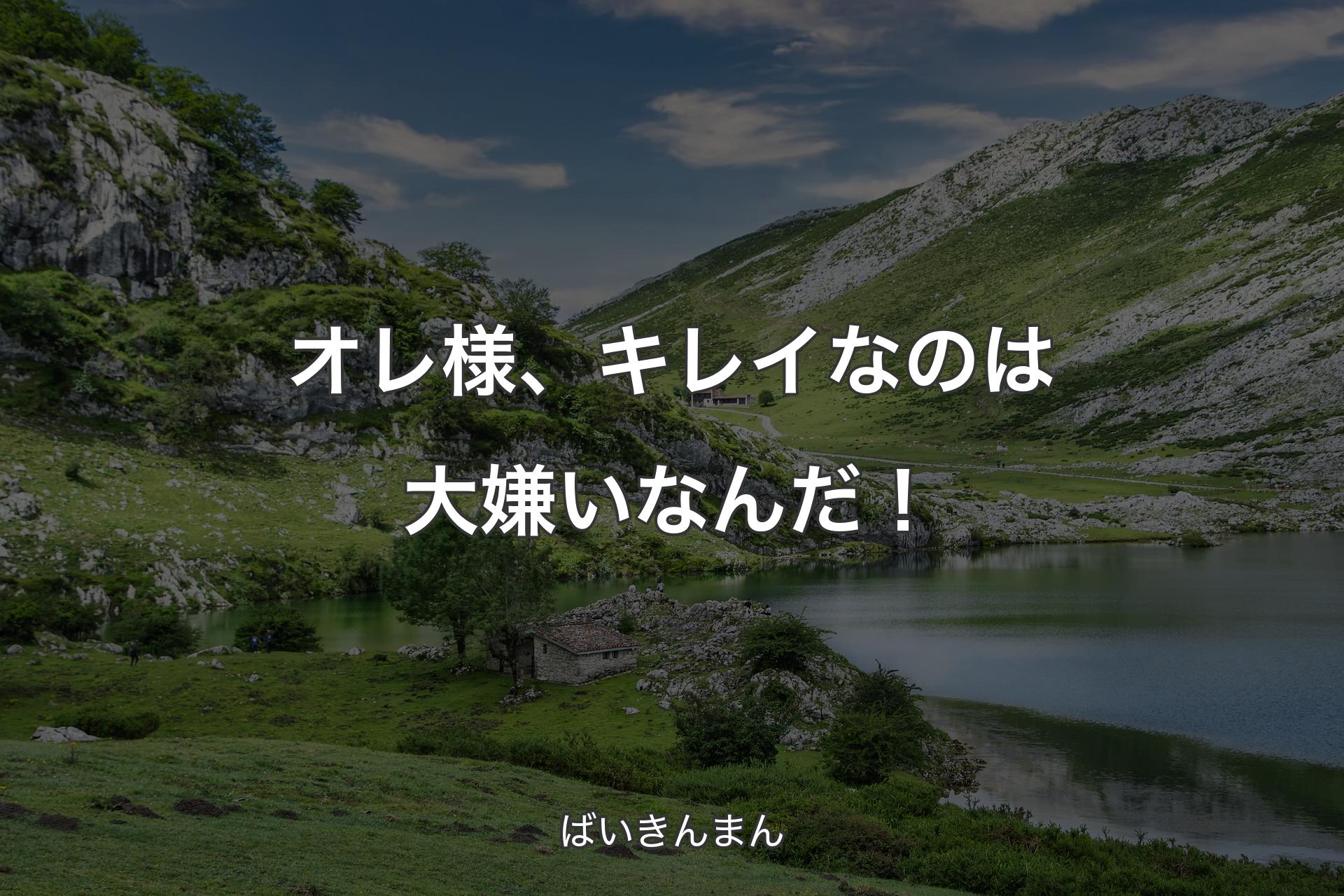 オレ様、キレイなのは大嫌いなんだ！ - ばいきんまん