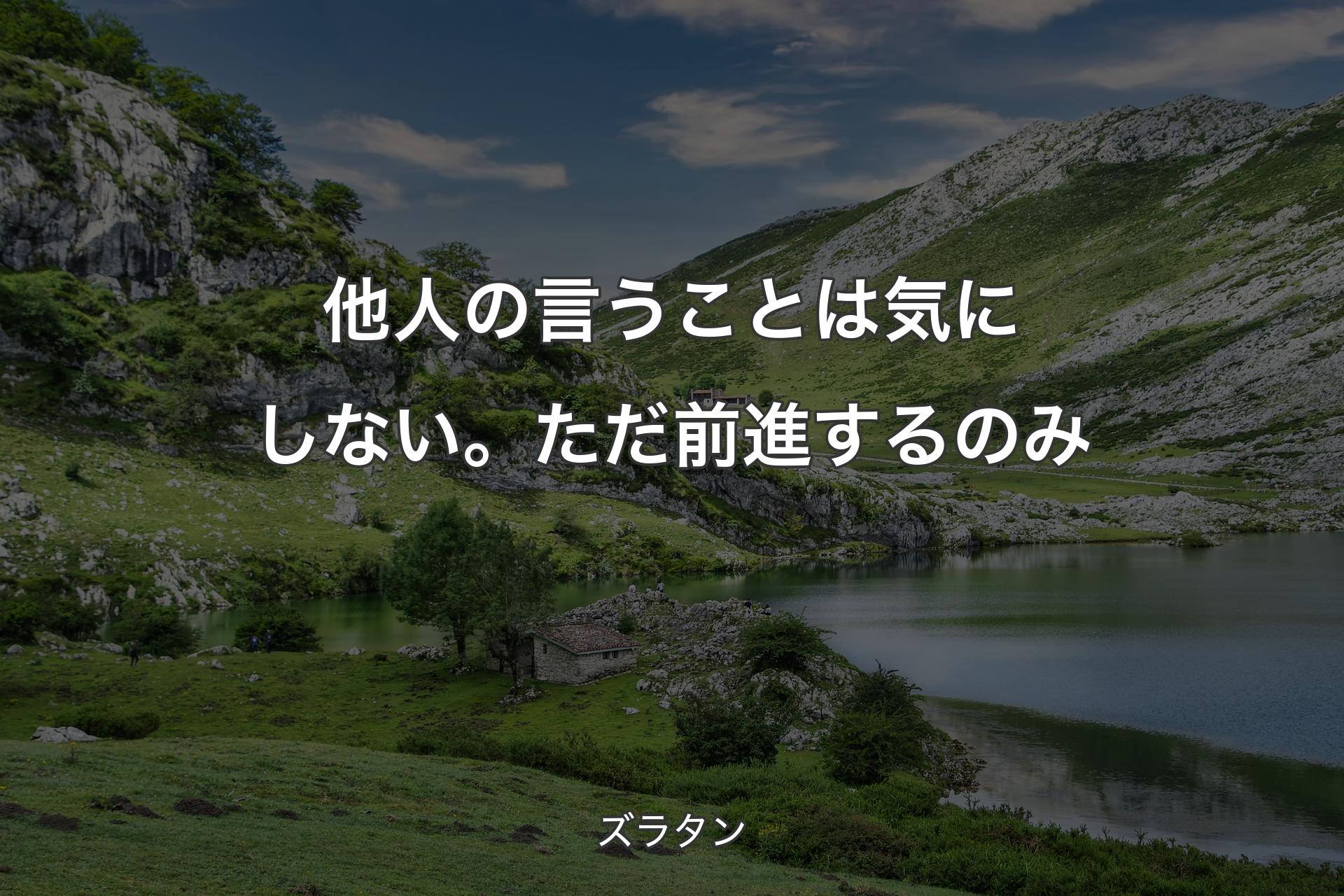 【背景1】他人の言うことは気にしない。ただ前進するのみ - ズラタン