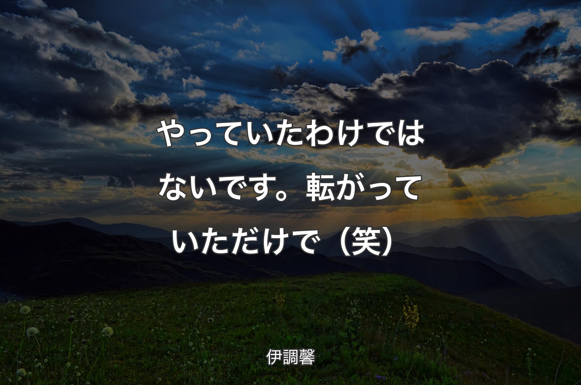 やっていたわけではないです。転がっていただけで（笑） - 伊調馨