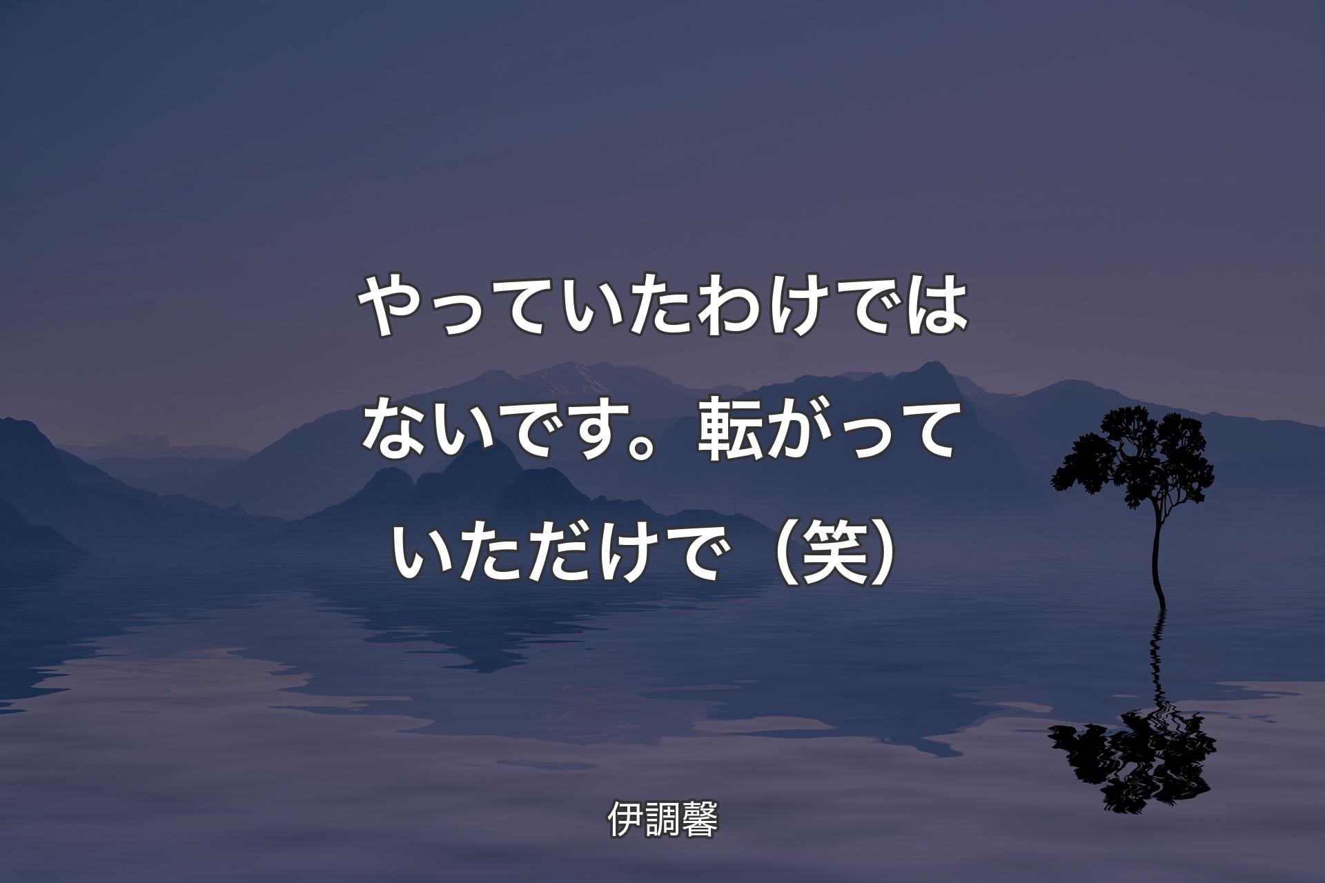 やっていたわけではないです。転がっていただけで（笑） - 伊調馨