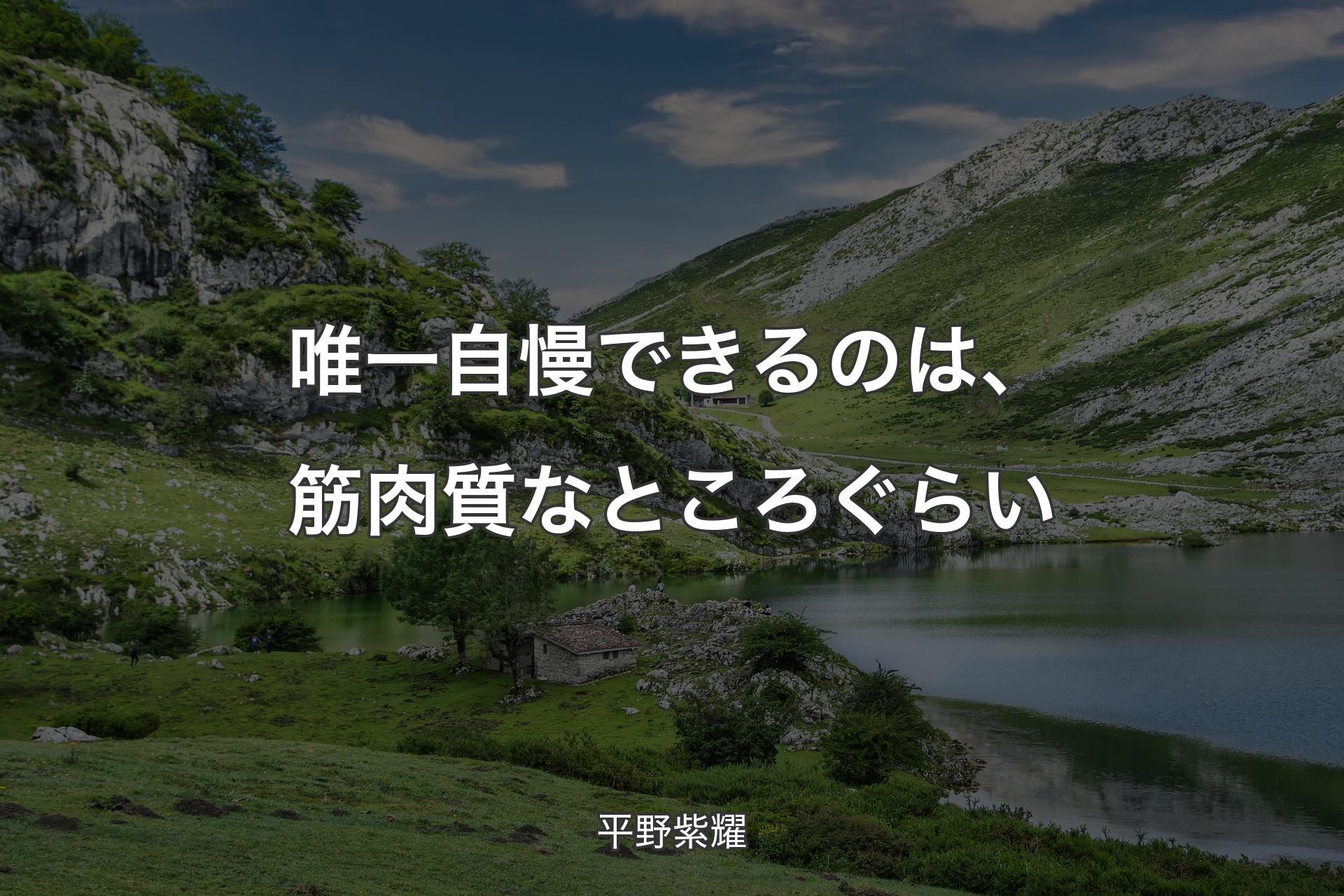 【背景1】唯一自慢できるのは、筋肉質なところぐらい - 平野紫耀